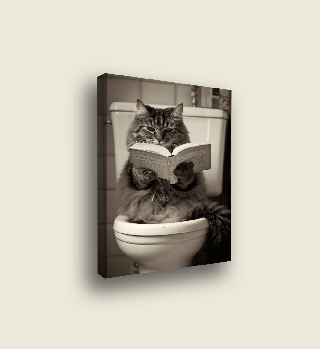 Cat on the Toilet