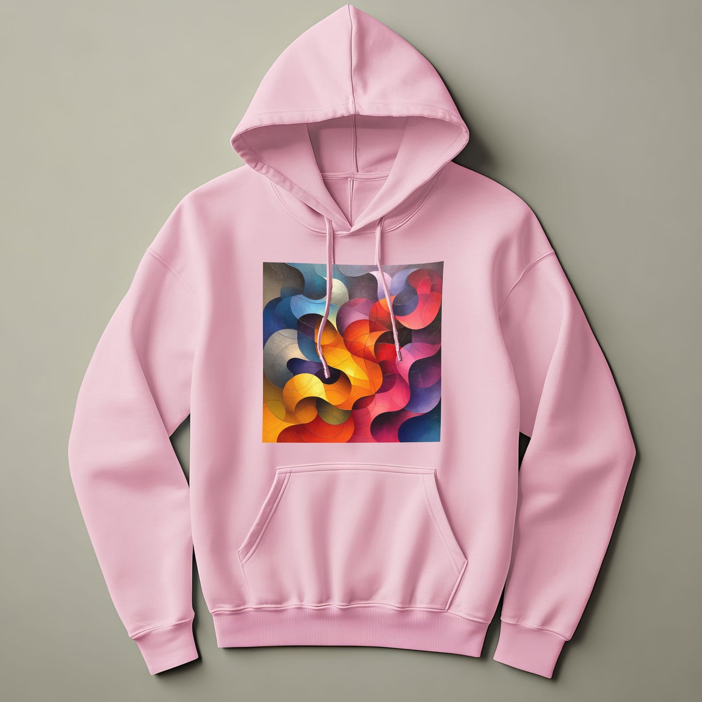 Colourful Waves Art Hoodie