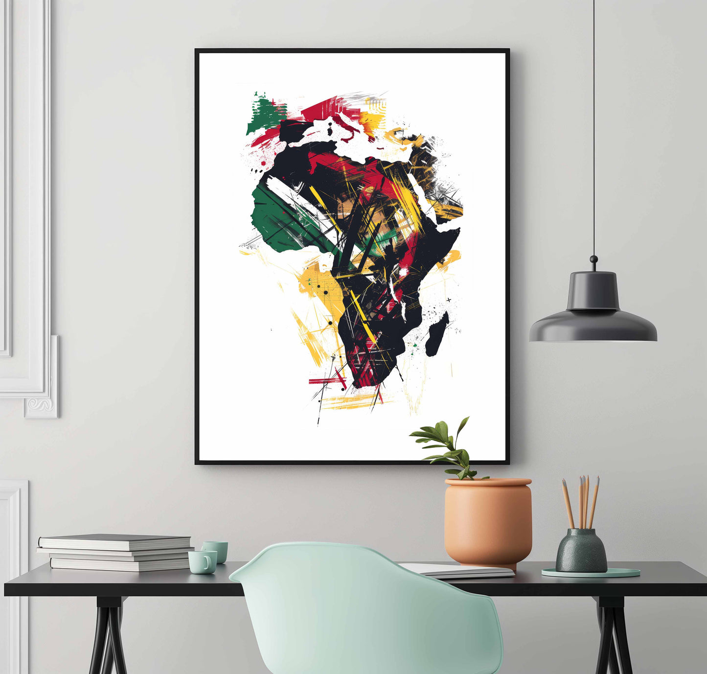 Colourful Africa Map