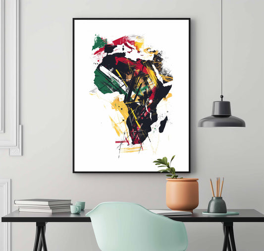 Colourful Africa Map