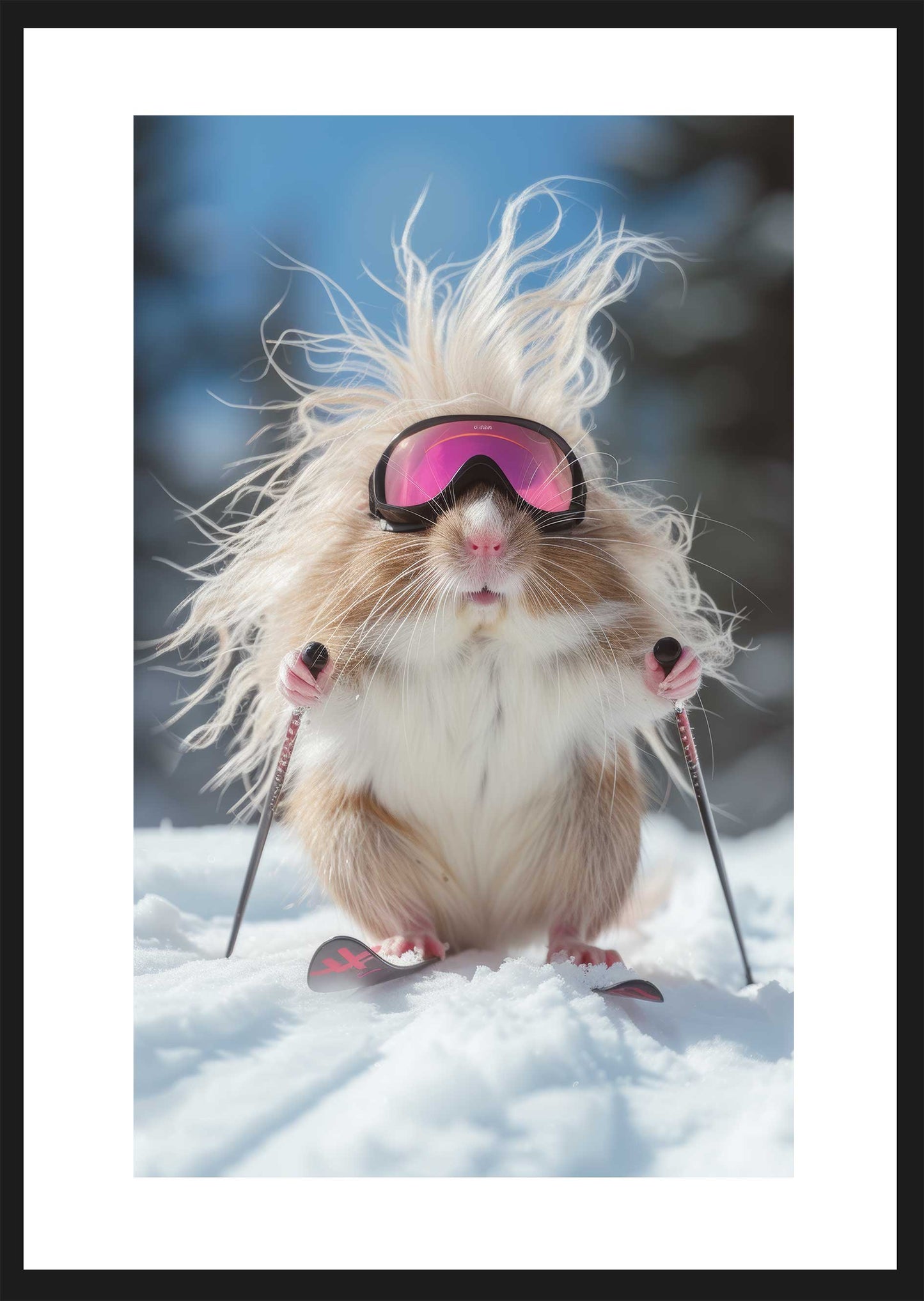 Skiing Hamster