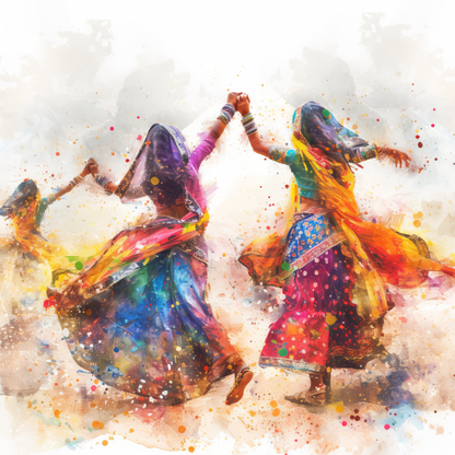 Colorful and Vibrant Dancers